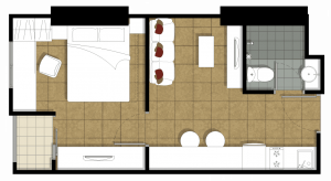 1BR-Denah